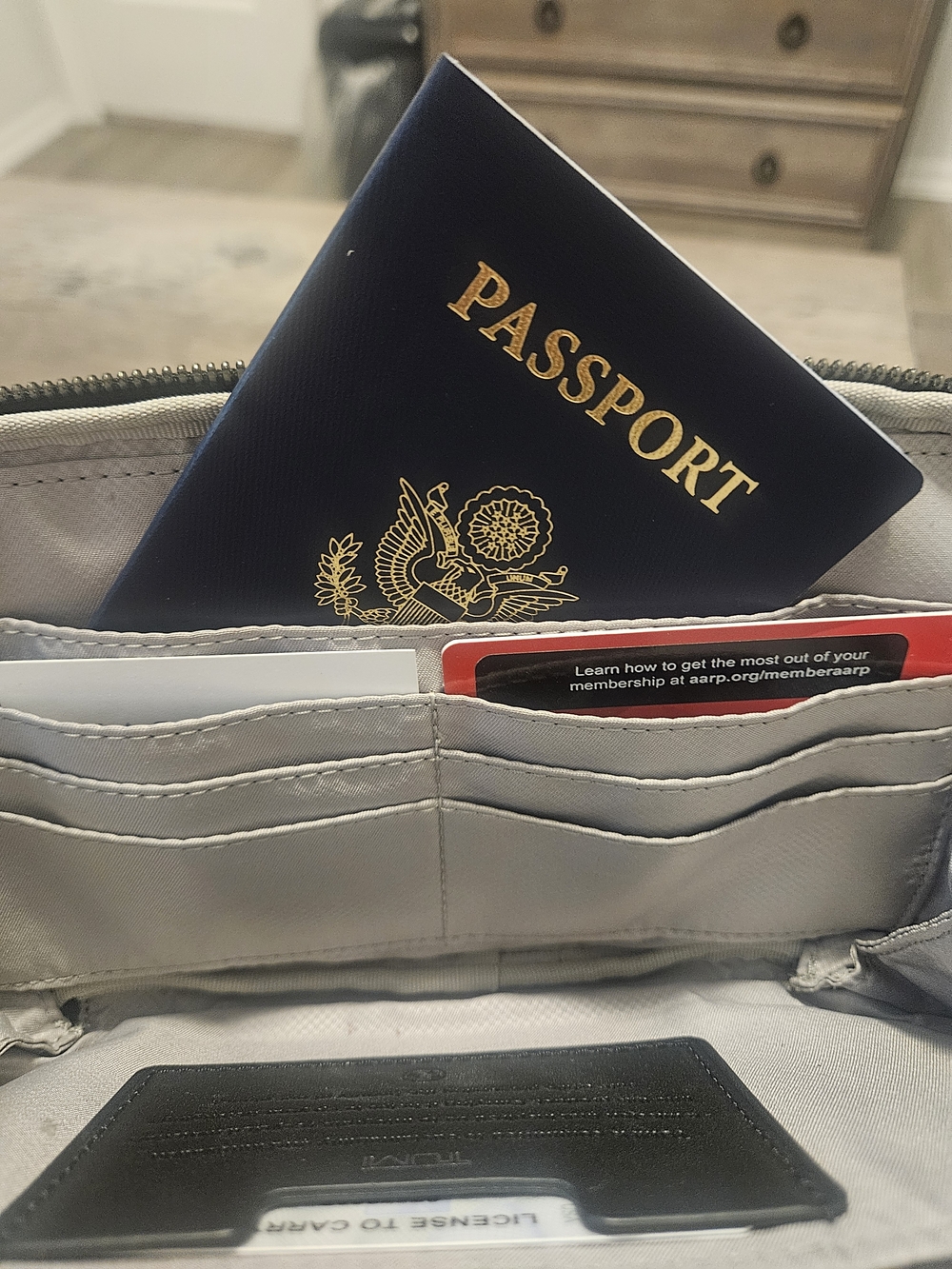 Tumi Black Nylon Crossbody Bag with Gunmetal  Hardware. Voyageur Collection - Picture 4 of 13